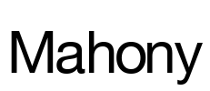 Mahony Font Image
