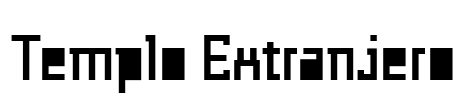 Templo Extranjero Font Image