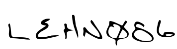 LEHN086 Font Image