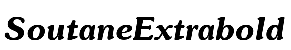 SoutaneExtrabold Font Image