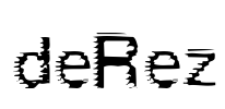 deRez Font Image