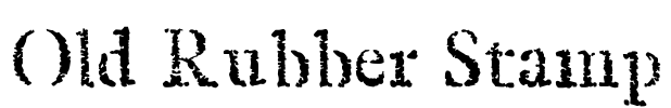 Old Rubber Stamp