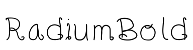 RadiumBold Font Image
