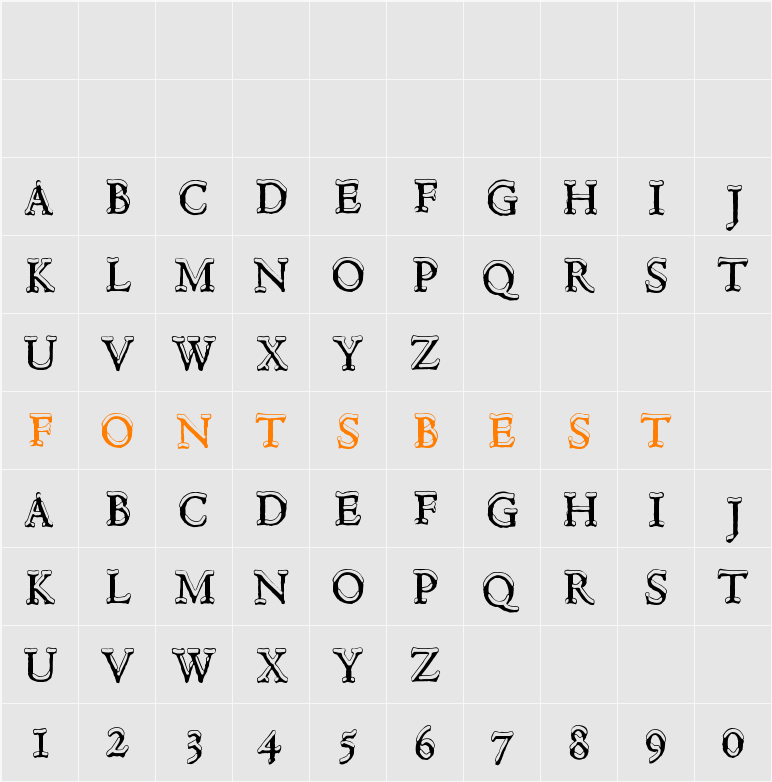Hultog Snowdrift Character Map
