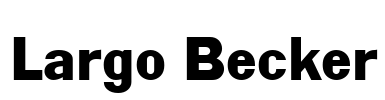 Largo Becker Font Image