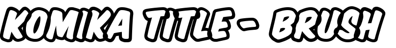 Komika Title - Brush