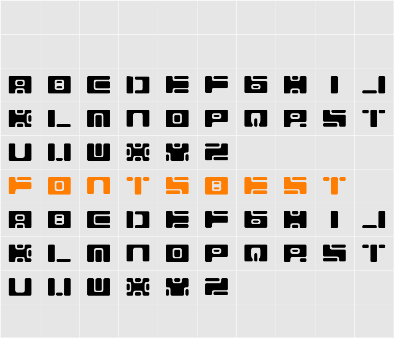 Equ Character Map
