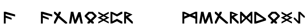 FZ FOREIGN 14 TRONDHEIM Font Image