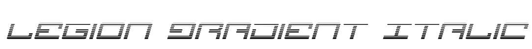 Legion Gradient Italic Font Image