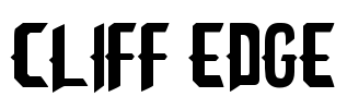 Cliff Edge Font Image