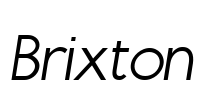Brixton Font Image