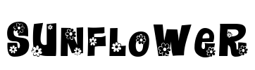 Sunflower Font Image