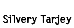 Silvery Tarjey Font Image