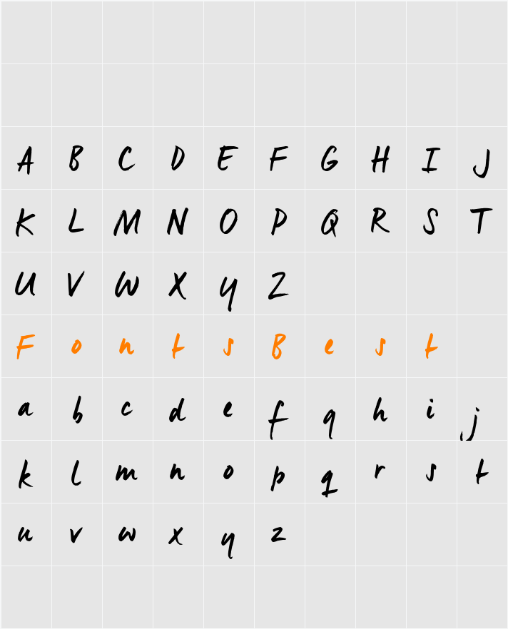 ManusTrial Character Map