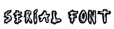 Serial Font Font Image