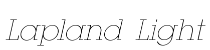 Lapland Light Font Image