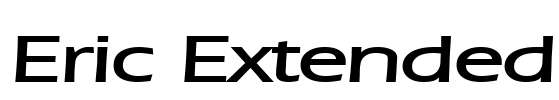 Eric Extended Font Image