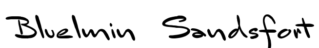 Bluelmin Sandsfort Font Image