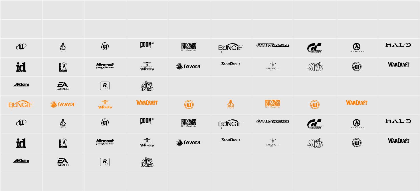 Game Logos Character Map