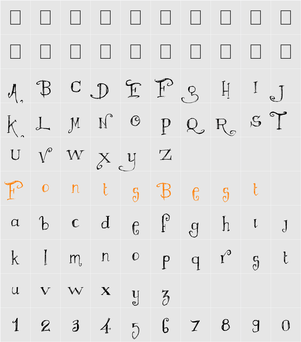 Majestrick Character Map
