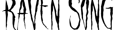 Raven Song Font Image