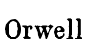 Orwell Font Image
