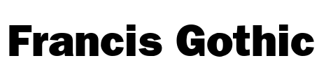 Francis Gothic Font Image