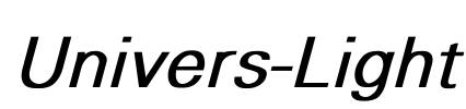 Univers-Light Font Image