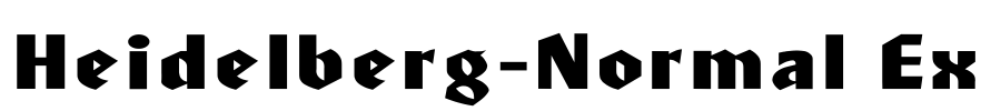 Heidelberg-Normal Ex Font Image