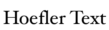 Hoefler Text