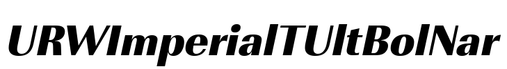 URWImperialTUltBolNar Font Image