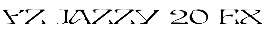FZ JAZZY 20 EX Font Image