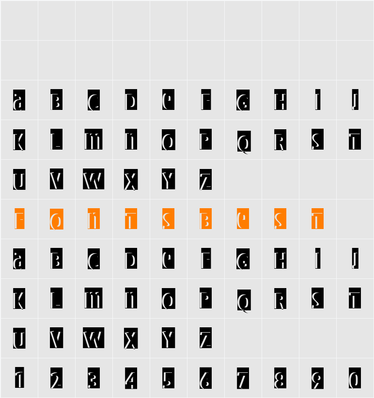 BradburysShadowPaseo Character Map