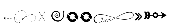KG Arrows Font Image