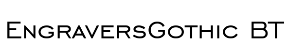 EngraversGothic BT