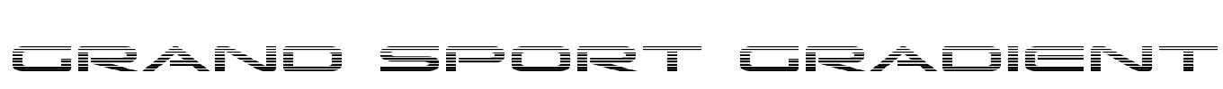 Grand Sport Gradient Font Image