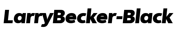 LarryBecker-Black Font Image