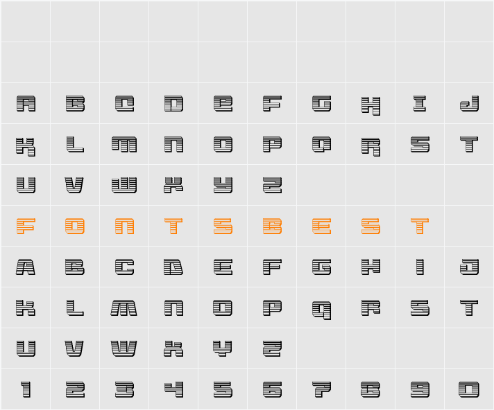 Livewired Chrome Character Map
