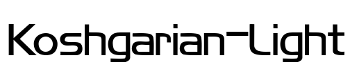 Koshgarian-Light Font Image