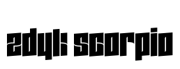 Zdyk Scorpio Font Image