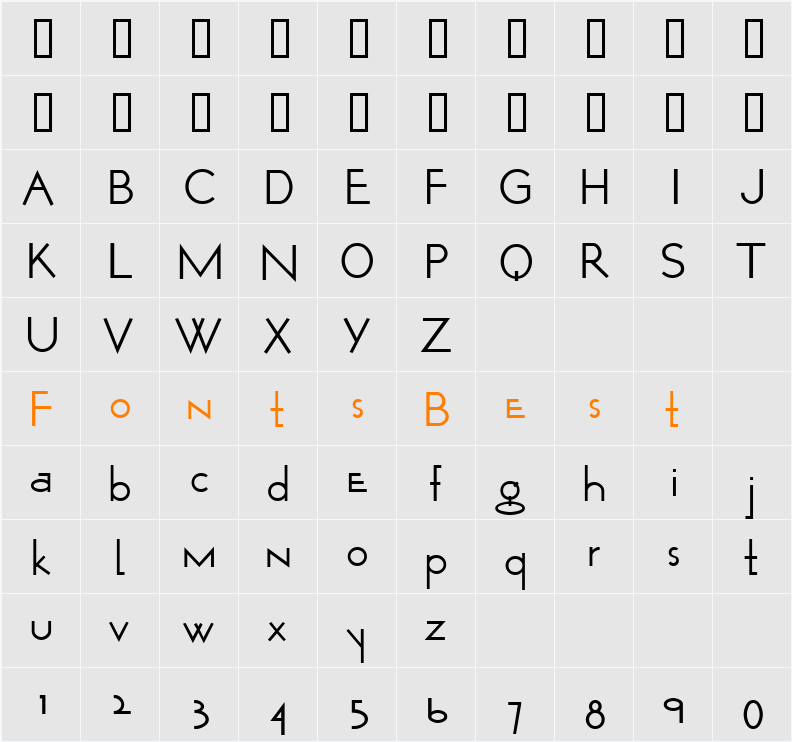 Wurker Character Map