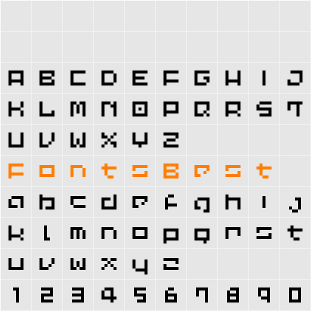 Common Pixel Character Map