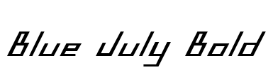 Blue July Bold