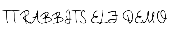 TT Rabbits Elf DEMO Font Image