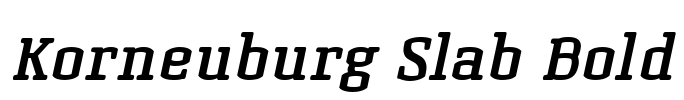Korneuburg Slab Bold