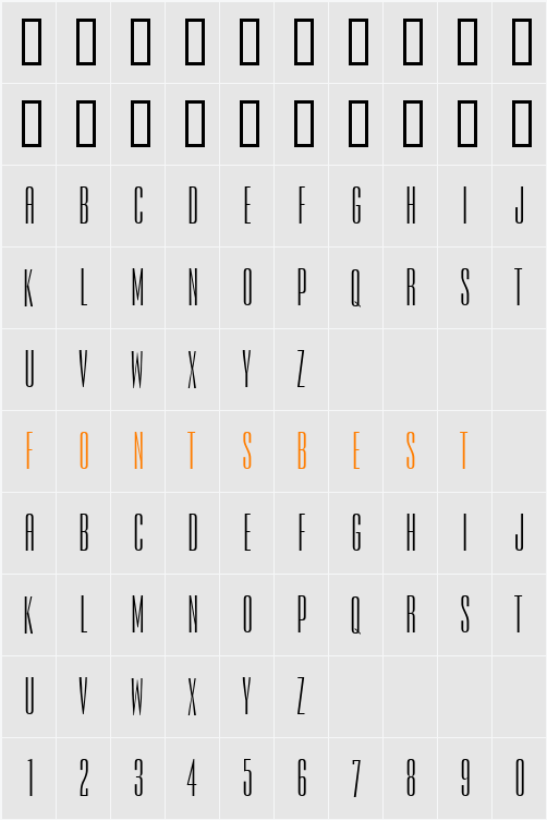 Expel Character Map