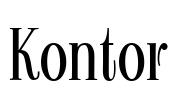 Kontor Font Image