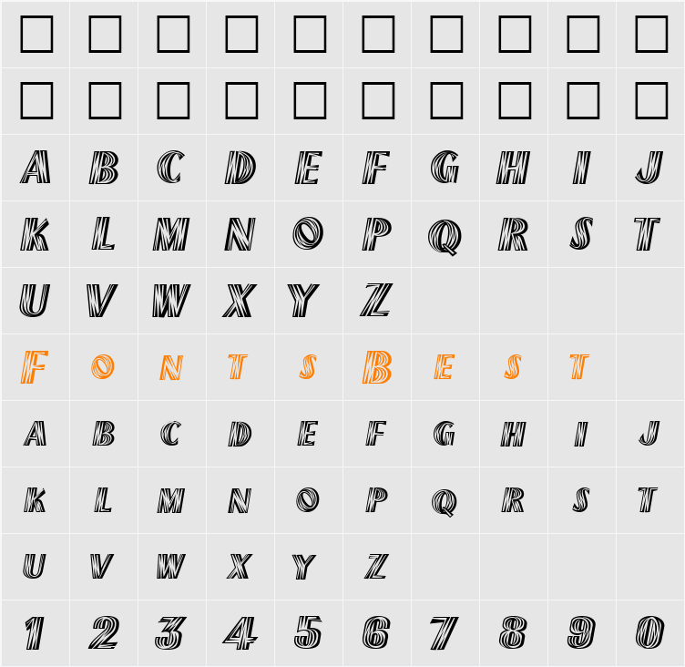 New Mexico Character Map