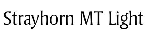 Strayhorn MT Light Font Image