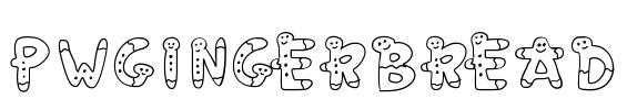 PWGingerbread Font Image
